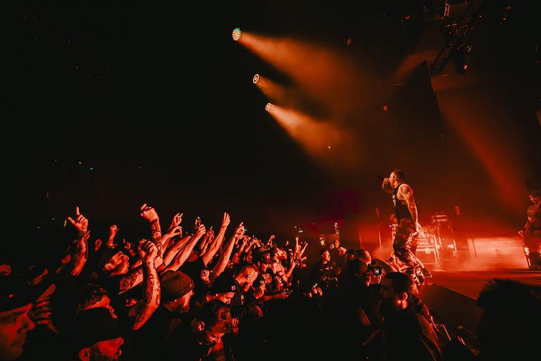 Parkway Drive performing live in Adelaide at Hindley Street Music Hall